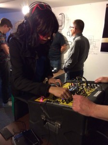 AC at modular synth meetup